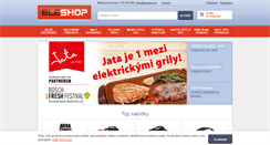 Desktop Screenshot of eleshop.cz